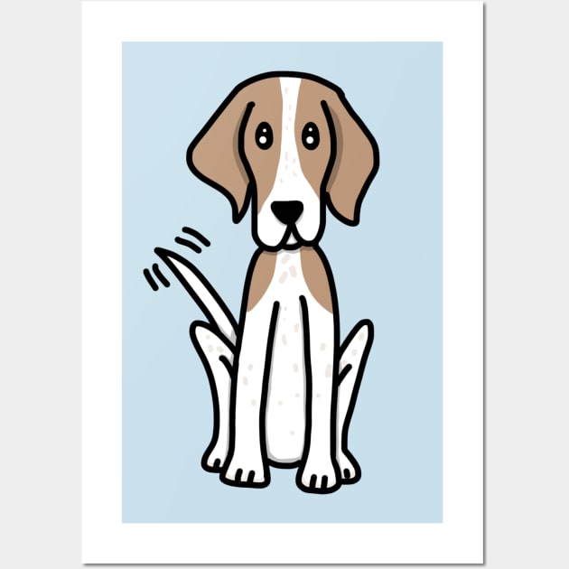 American Foxhound (Small Design) Wall Art by Aeriskate